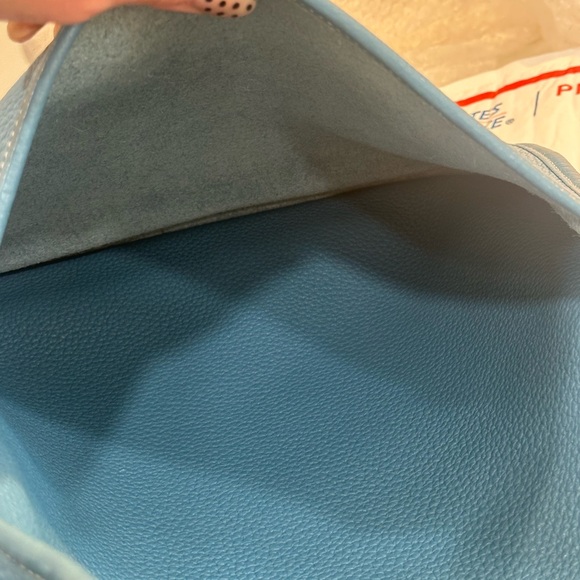 Hermes Evelyne GM III in Blue Jean Clemence with palladium hardware - Picture 15 of 16